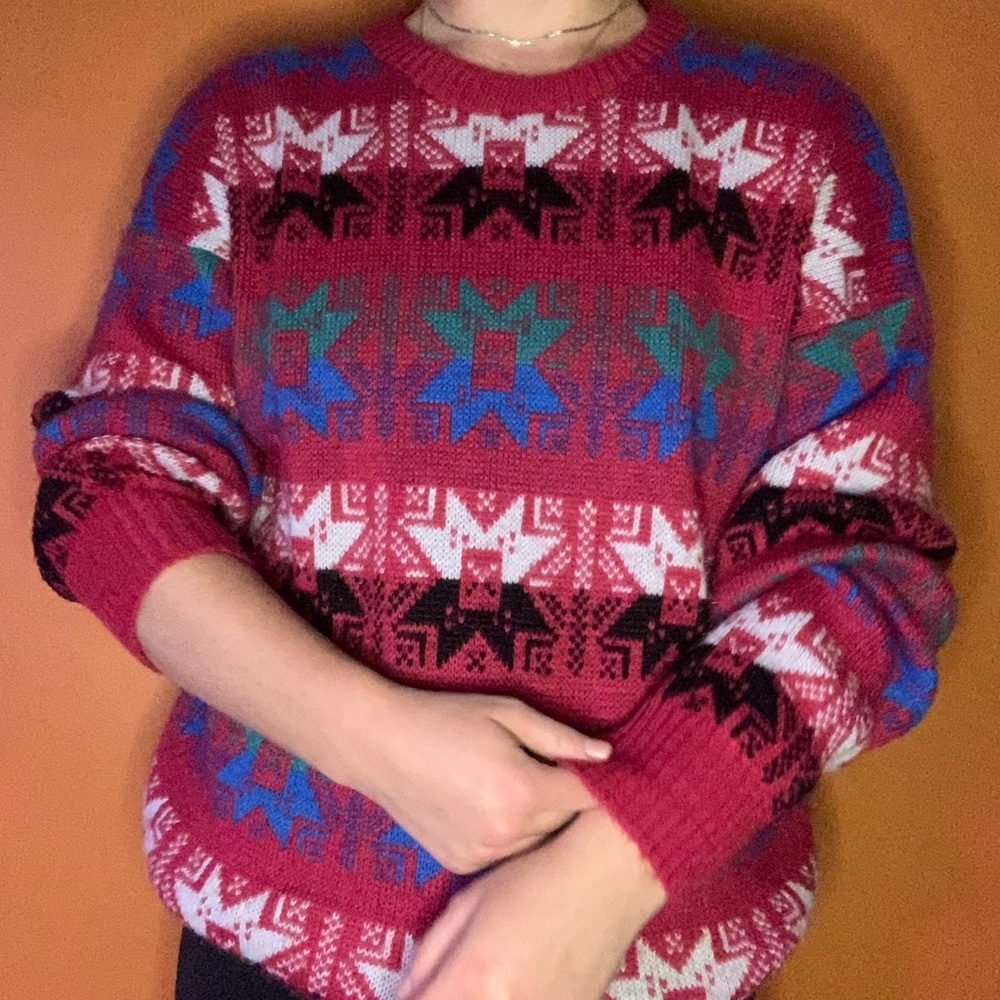 Vintage 80s fair-isle sweater